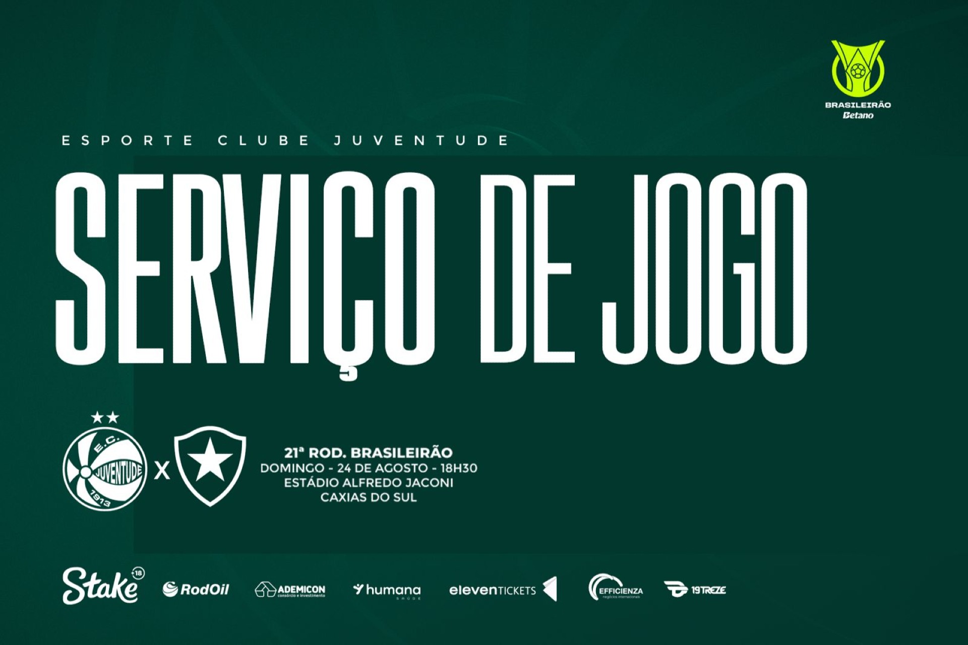 Serviço de Jogo: Juventude x Botafogo